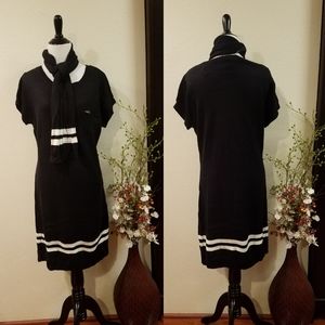 Samantha Rose Sweater Dress w/ Scarf XL